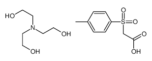 Acetic acid, [(4-methylphenyl)sulfonyl]-, compd. with 2,2',2''-nitrilotris[ethanol] (1:1) (9CI) 结构式