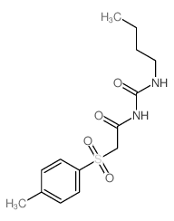 Acetamide, N-[(butylamino)carbonyl]-2-[(4-methylphenyl)sulfonyl]- 结构式
