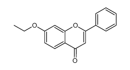 7-乙氧基-2-苯基-4H-色烯-4-酮 结构式