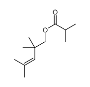 2,2,4-trimethylpent-3-enyl isobutyrate 结构式