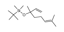 Silane, (1,1-dimethylethyl)[(1-ethenyl-1,5-dimethyl-4-hexen-1-yl)oxy]dimethyl- 结构式