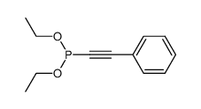 Phosphonous acid, P-(2-phenylethynyl)-, diethyl ester 结构式