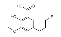 5-(3-氟丙基)-2-羟基-3-甲氧基苯甲酸 结构式