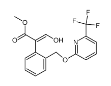 α-(羟亚甲基)-2-[[[6-(三氟甲基)-2-吡啶基]氧]甲基]苯乙酸甲酯,(αE)- 结构式