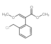 (E)-3-甲氧基-2-(2-氯甲基苯基)-2-丙酸甲酯 结构式