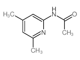 N-(4,6-DIMETHYL-2-PYRIDINYL)-ACETAMIDE 结构式