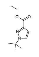 1-叔丁基-1H-吡唑-3-羧酸乙酯 结构式