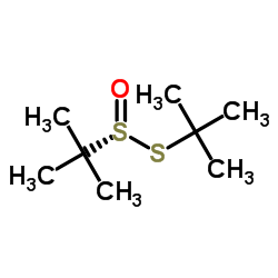 R-(+)-叔丁基亚磺酸硫代叔丁酯 结构式