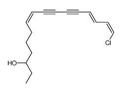 7,13,15-Hexadecatriene-9,11-diyn-3-ol, 16-chloro-, (Z,Z,E)- (9CI) 结构式