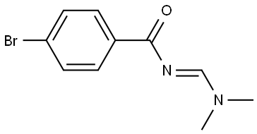 4-溴-N-[(二甲氨基)亚甲基]苯甲酰胺 (E)-构型 结构式