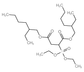 Butanedioic acid, 2-(diethoxyphosphinyl)-, 1,4-bis(2-ethylhexyl) ester 结构式