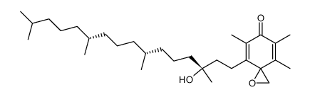 1-Oxaspiro[2.5]octa-4,7-dien-6-one, 4-(3-hydroxy-3,7,11,15-tetramethylhexadecyl)-5,7,8-trimethyl- 结构式