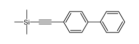 4-[2-(Trimethylsilyl)ethynyl]-1,1'-biphenyl 结构式