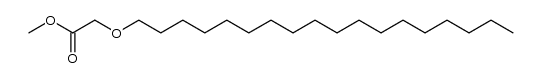 Acetic acid, 2-(octadecyloxy)-, methyl ester 结构式