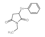 1-乙基-3-(苯基硒代)-2,5-吡咯烷二酮 结构式
