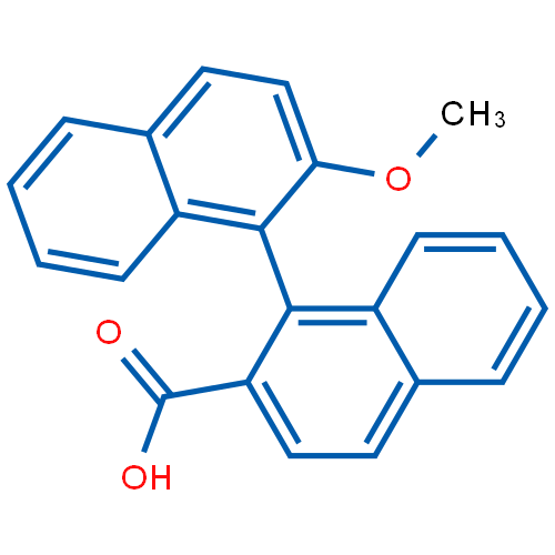 (S)-2'-甲氧基-[1,1'-联萘]-2-羧酸 结构式