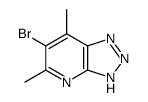 6-Bromo-5,7-dimethyl-v-triazolo[4,5-b]pyridine 结构式