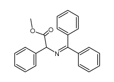 α-[(二苯亚甲基)氨基]苯乙酸甲酯 结构式