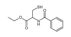 (R)-ethyl 2-benzamido-3-mercaptopropanoate 结构式
