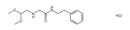 2,2-DIMETHOXY-N-{2-OXO-2-[(2-PHENYLETHYL)AMINO]ETHYL}ETHANAMINIUM CHLORIDE 结构式