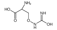 O-脲基-L-丝氨酸 结构式