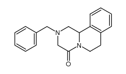 4H-Pyrazino[2,1-a]isoquinolin-4-one, 1,2,3,6,7,11b-hexahydro-2-(phenylmethyl)- 结构式