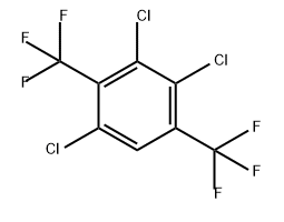 1,3,4-三氯-2,5-双(三氟甲基)苯 结构式
