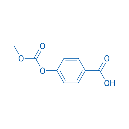 4-甲氧基羰氧基苯甲酸 结构式