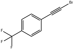 1-(2-溴乙炔基)-4-(三氟甲基)苯 结构式