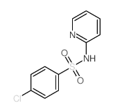 4-氯-N-(吡啶-2-基)苯磺酰胺 结构式