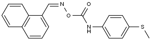 1-萘甲醛 O-[[[4-(甲硫基)苯基]氨基]羰基]肟, [C(Z)]- 结构式