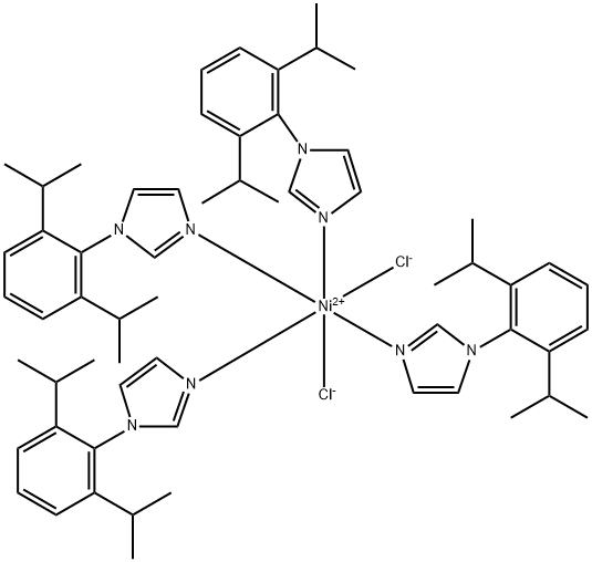 四[1-(2,6-二异丙基苯基)-1H-咪唑-κN3]二氯合镍, (OC-6-12)- 结构式