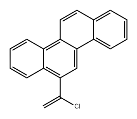 Chrysene, 6-(1-chloroethenyl)- 结构式