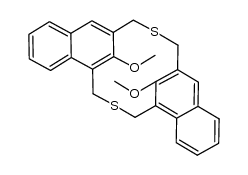 17H,19H-6,20:10,16-Dimetheno-7H,9H-dibenzo[d,m][1,9]dithiacyclohexadecin, 21,22-dimethoxy-, stereoisomer (9CI) 结构式