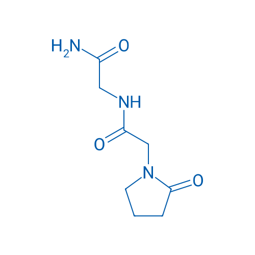 1-Pyrrolidineacetamide, N-(2-amino-2-oxoethyl)-2-oxo- 结构式