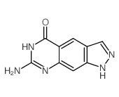 7-氨基-1,6-二氢-5H-吡唑并[4,3-g]喹唑啉-5-酮 结构式