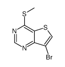 7-bromo-4-(methylsulfanyl)thieno[3,2-d]pyrimidine 结构式