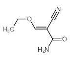 2-氰基-3-乙氧基丙烯酰胺 结构式