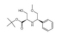 D-Serine, N-[(1R)-2-methoxy-1-phenylethyl]-, 1,1-dimethylethyl ester 结构式