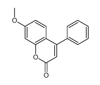 7-甲氧基-4-苯基香豆素 结构式