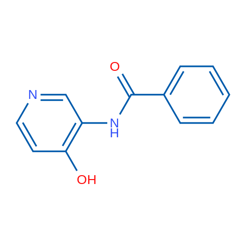 Benzamide, N-(4-hydroxy-3-pyridinyl)- 结构式