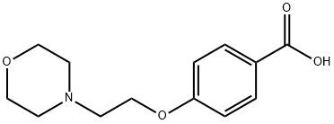 4-(2-吗啉-4-基乙氧基)苯甲酸 结构式