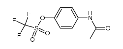 4-乙酰氨基苯基三氟甲磺酸酯 结构式