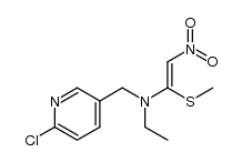 3-Pyridinemethanamine, 6-chloro-N-ethyl-N-[1-(methylthio)-2-nitroethenyl]- 结构式