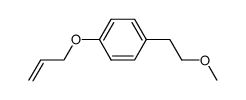 1-(2-甲氧基乙基)-4-(2-丙烯-1-基氧基)苯 结构式