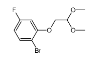 1-溴-2-(2,2-二甲氧基乙氧基)-4-氟苯 结构式