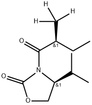 (4S)-4-(1-甲基乙基)-3-[(2S)-2-甲基-1-氧代丁基]-2-恶唑烷酮-d3 结构式