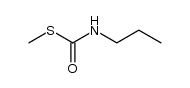 N-丙基硫代氨基甲酸-S-甲酯 结构式