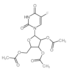 5-氟尿苷-2',3',5'-三乙酸酯 结构式