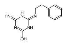 4-氨基-6-苯乙基氨基-[1,3,5]三嗪-2-醇 结构式